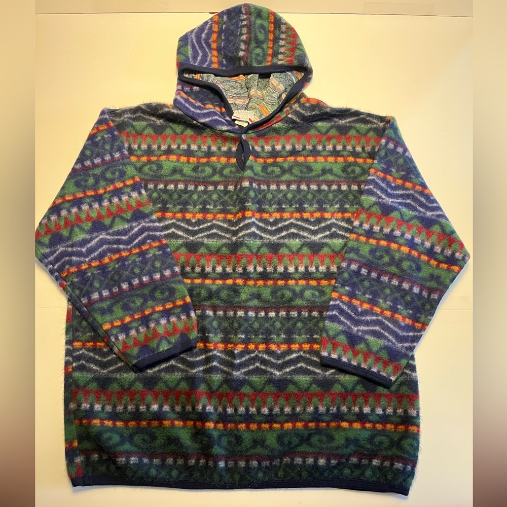 Vintage 90’s Jordache Aztec Pullover Fleece Hoodie